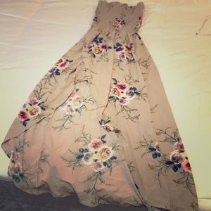 Sleeveless High Low Dress